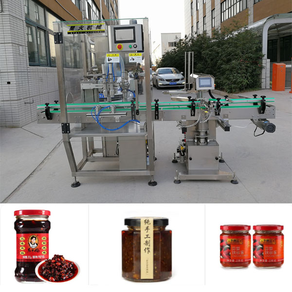>辣椒醬灌裝機(jī)機(jī)械設(shè)備-全自動辣椒醬灌裝機(jī)生產(chǎn)線